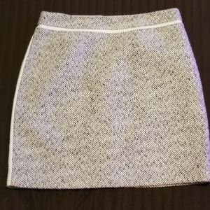 Grey and white tweed pencil skirt